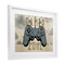 Stupell Industries Gamer Zone with Abstract Background Framed Print Under Glass, design by Kim Allen